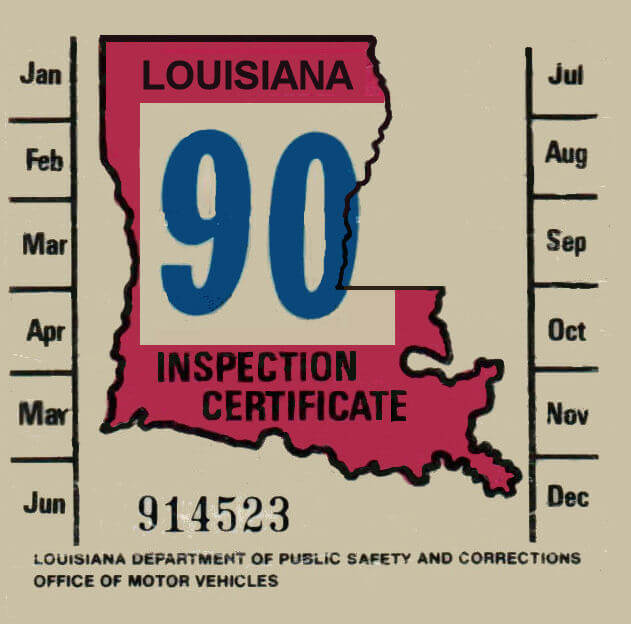 Louisiana Bob Hoyts Classic Inspection Stickers, Add a Final Touch to