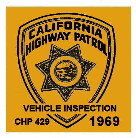 1969 California Inspection Sticker