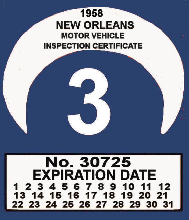 Louisiana Bob Hoyts Classic Inspection Stickers, Add a Final Touch to