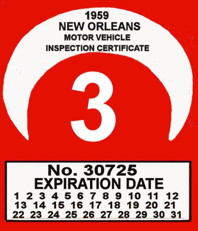 Louisiana Bob Hoyts Classic Inspection Stickers, Add a Final Touch to