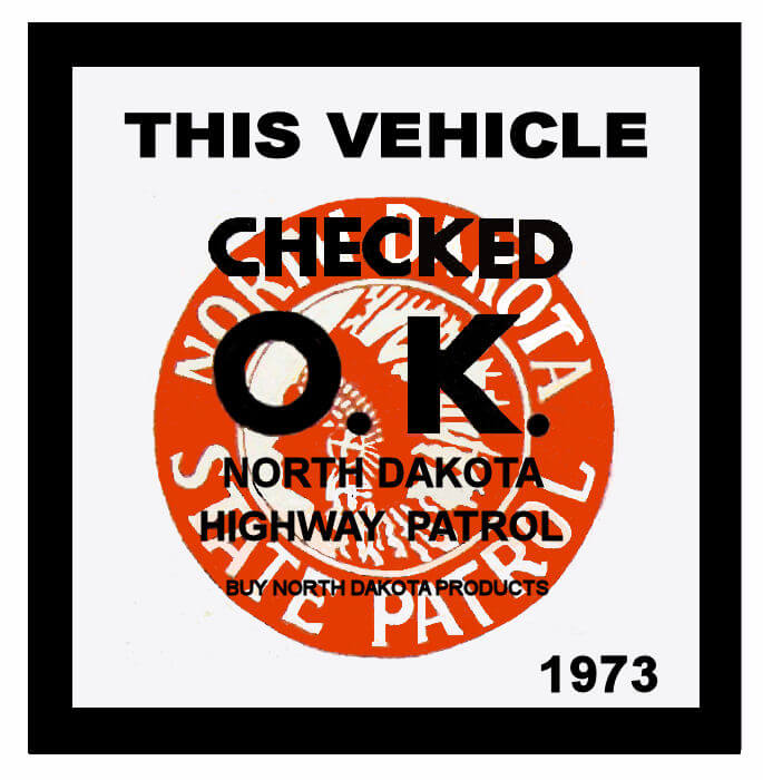 North Dakota Bob Hoyts Classic Inspection Stickers, Add a Final Touch