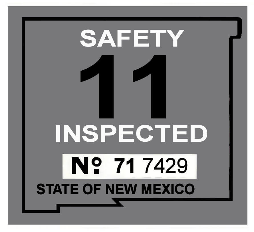 1971 New Mexico INSPECTION Sticker 20.00 Bob Hoyts Classic