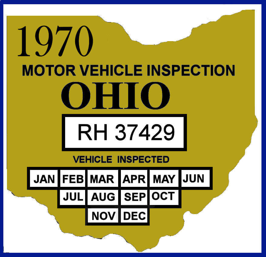 197073 Virginia INSPECTION Sticker 15.00 Bob Hoyts Classic