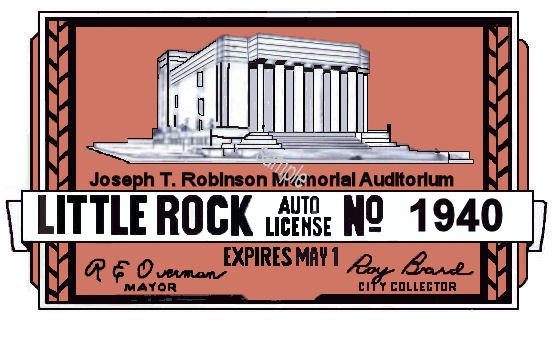 1940 Arkansas Registration Sticker Little Rock - Click Image to Close