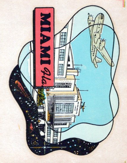 Florida Ft. Myers Beach Vintage Vacation Stickers - Click Image to Close