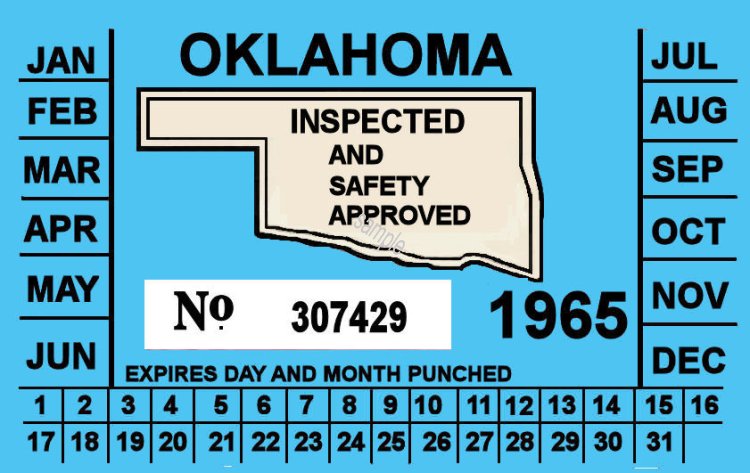 1965 Oklahoma Inspection - Click Image to Close