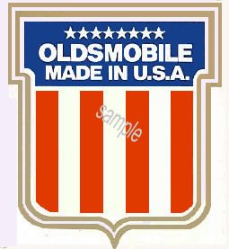 Oldsmobile Sticker Made in USA - Click Image to Close