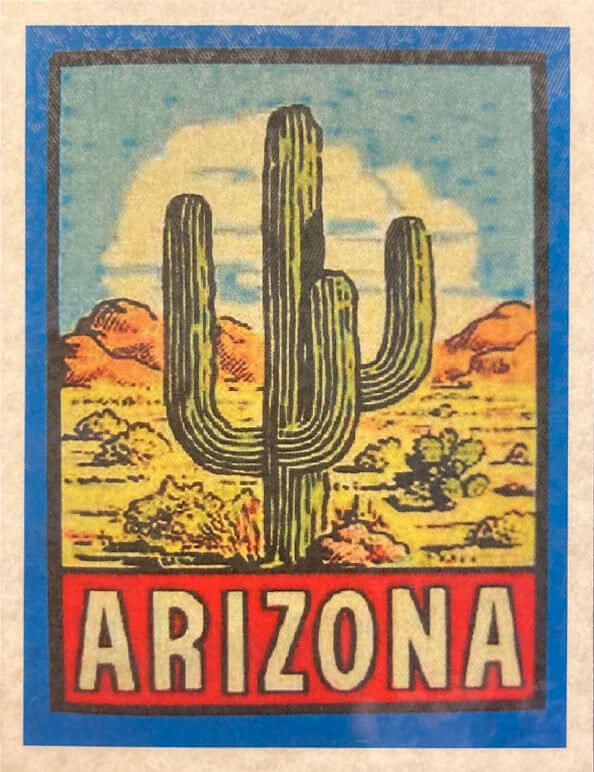 (image for) Arizona Vintage Vacation Stickers