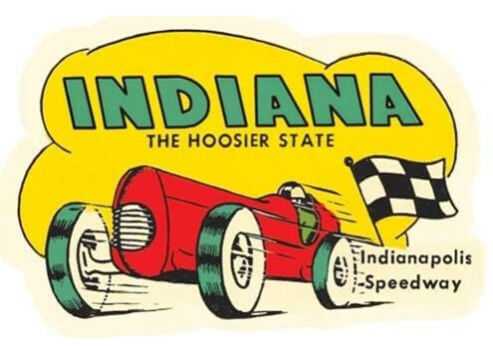 (image for) Indy 500 Vintage Vacation Stickers