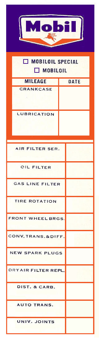 (image for) MOBILE Door Service Sticker 1960's