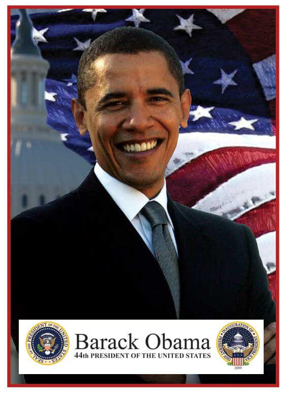 (image for) 2009 President Barak Obama window Sticker