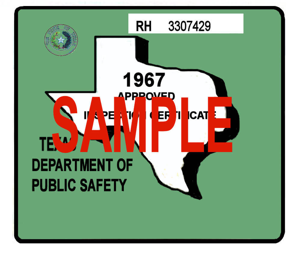 Expired Registration Texas >> 1967 Texas Inspection Sticker - $25.00 : Bob Hoyts Classic Inspection Stickers, Add a Final ... Expired Registration Texas >> 1967 Texas Inspection Sticker - $25.00 : Bob Hoyts Classic Inspection Stickers, Add a Final ...